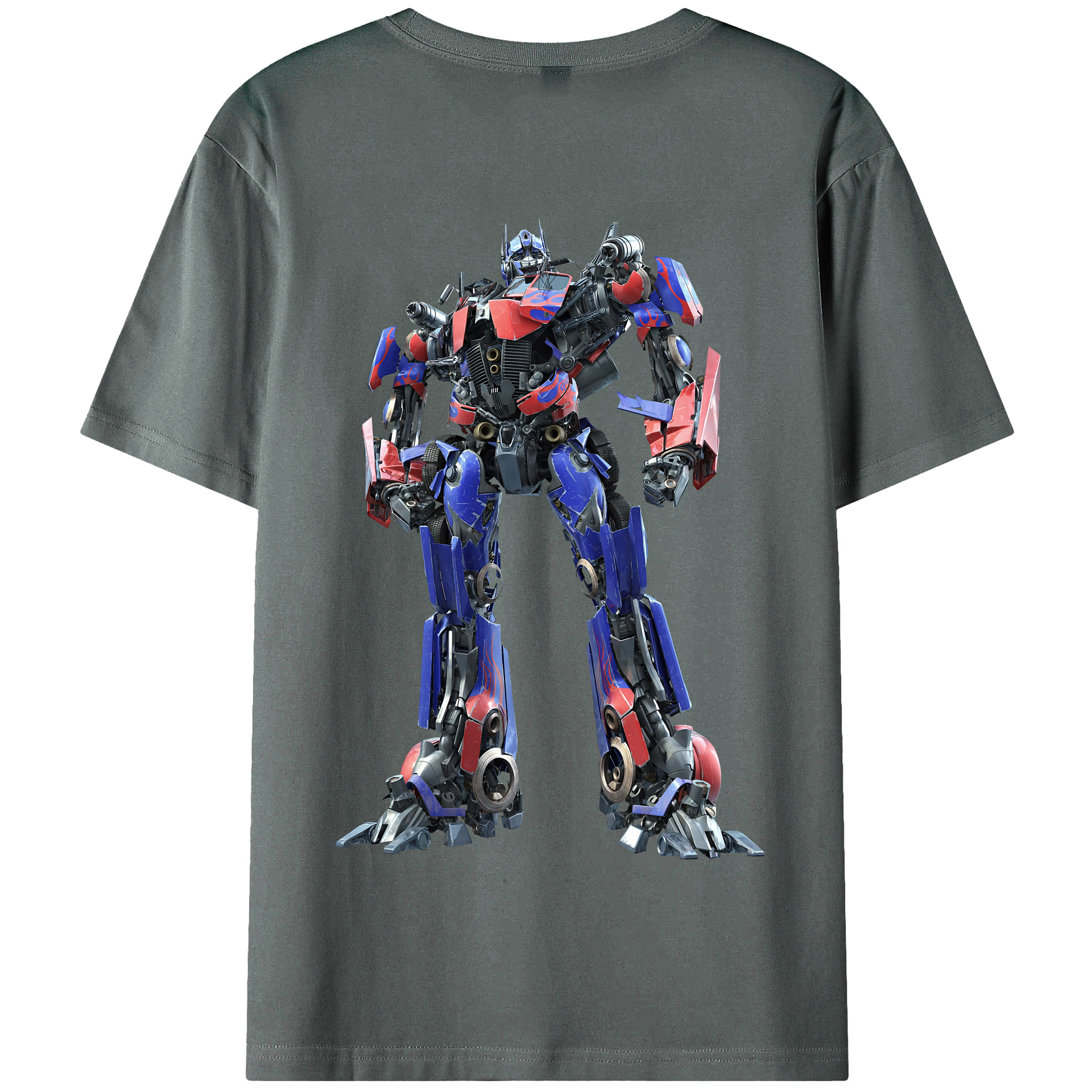 （画像用） Transformers トランスフォーマー 綿100％半袖Tシャツ（背面プリント）